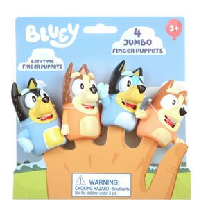 Bluey Jumbo Finger Puppets, 4 Piece